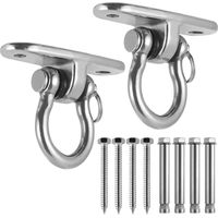180 Degree Swivel Hook Ceiling Hook Stainless Steel Ceiling Hook Hanger for Wooden Beams/Concrete Ceilings Hanging Chair Punch Bag Yoga Workout Gym