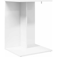 vidaXL Table d'appoint Blanc 45 x 40 x 62,5 cm Bois d'ingénierie