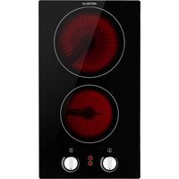 Klarstein EasyCook Domino Piano Cottura in Vetroceramica 3000W Manopole nero