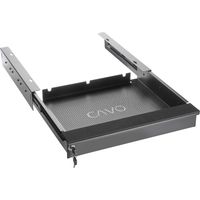 CAVO Laptop Schreibtischschublade schwarz abschließbar Tischschublade für den Unterbau 480 x 446 x 80 mm
