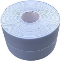 (2 Pcs Blue)flexible Skirting - End Strip For Kitchen And Bathroom 22mm 3.2m,self Adhesive Joint,flexible Folding Strip,seal Seal