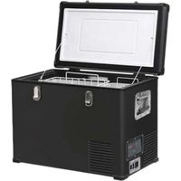 INDEL B TB46 Black Steel - Nevera de 46 litros - 12VCC - 45W