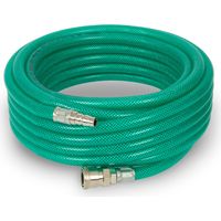 Eberth – Tuyau à air comprimé 10m 10x14mm 24bar raccord rapide 3/8" – Flexible et résistant aux UV, huiles et acides