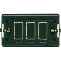Supporto per scatola rettangolare placca mm.115 3 posti venus - 25 pz - MARLANVIL