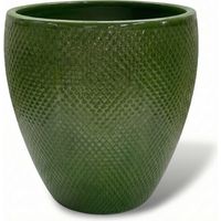 Provencelia Blumentopf Signac Ø22 cm Höhe 25 cm frostbeständig, keramisch, handgefertigt, Apfelgrün