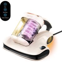 JIGOO S100 Aspirateur de Matelas Anti-Acariens et Poils d'Animaux Intelligent avec Double Réservoir – Puissance 350W, Aspiration 12KPa