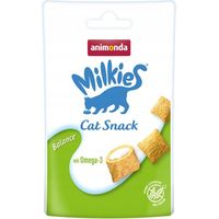 Animonda Cat Milkies Knusprige, getreidefreie Leckerlis für Katzen – Balance 30 g