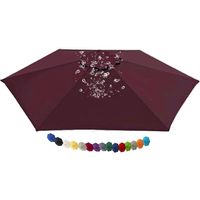 Tissu de Remplacement pour Parasol Déporté Toile de Rechange pour Parasol, Bâche de Remplacement pour Parasol Déporté, pour Terrasse Jardin Piscine(N2,8.2 FT 250cm 8 Ribs)