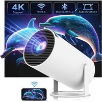 Android 13 Projecteur vidéo portable 4K (HY300) - WiFi 2.4/5G - Bluetooth