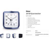 Mebus 26158 à quartz Réveil bleu