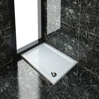 ELEGANT Rectangular 1000 x 700 x 40 mm Tray for Shower Enclosure Cubicle + Waste Trap