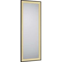 Miroir déco design, Miroir Bianka rectangulaire en cadre bois Doré en Wood, BOITE A DESIGN