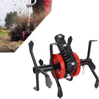 Zoternen Débroussailleuse Roue d'herbe Sol Desserrer Tête Mini Motoculteur Roue de Labour Profond pour Cultivateur de Motoculteur de Jardin ,28mm 9 Dents