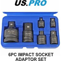 US PRO Tools 6pc Impact Socket Adaptor Set, Reducer for Sockets, Wrench 3511