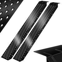 MASKO® 2X rampa di carico 400kg rampa di carico binario di carico acciaio zincato antiscivolo 200kg per pezzo max 400kg per coppia 2x rampa di carico - nero
