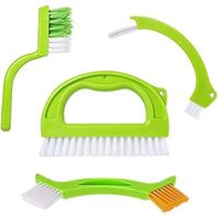 ZOLGINAH Brosse Pour Salle De Bains, Cuisine Et Le Ménage, Joint Brosse Pour Nettoyage Sol Fenêtre Moisissure,Brosse pour Joints de Carrelage(4 Pinceaux Inclus)