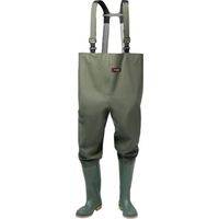 Pantaloni da lavoro taglia 42 verde oliva in PVC su tessuto di supporto in poliestere