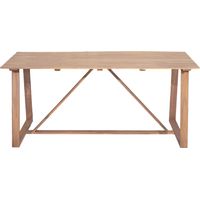 Table à manger de jardin 6 personnes en bois - Bois clair - Ava