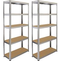 2 x Galwix Regal Werkstattregal Lagerregal Garagenregal Schwerlastregal