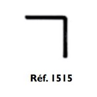 Profil L PVC blanc 2.6m – Dimensions 15x15mm – Pour espaces confinés – Épaisseur 1mm – Finition lisse pour coupe nette – Prunier Sarl