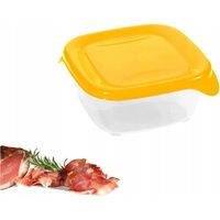 Curver pojemnik na żywność "fresh&go" kwadratowy 0,25l /żółty/ transparentny