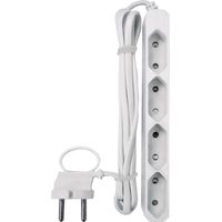 GAO 0257 Steckdosenleiste 4fach Weiß Eurostecker 1 St.