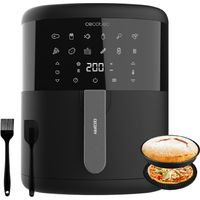 Cecotec – Friteuse sans huile 6L 1700W – Technologie PerfectCook – 12 modes préconfigurés – Température 80-200 ºC – Accessoires en silicone inclus
