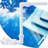 BEBUSINGOTO Fontaine de Piscine Hors Sol, Cascade Bassin Exterieur, Fontaine de Piscine Cascade, Accessoire Piscine Exterieur, Fontaines pour Bassin