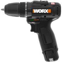 WORX WX121 Trapano avvitatore a percussione a batteria 12 V – Set di trapani a batteria senza spazzole – 2 velocità fino a 38 Nm – leggero e compatto – minimo 0-450/0-1700 rpm – con batteria,