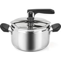 Barazzoni, ø22cm, Pentola a Pressione Modello Rapida, ø 22cm, capacità 7lt. Acciaio inox 18/10, Made in Italy, Argento, 7,0 Lt