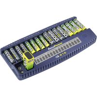 AccuPower IQ216 Caricabatterie universale NiCd, NiMH Ministilo (AAA), Stilo (AA), Blocco da 9 V