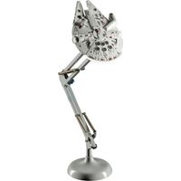 Quant Falcon Millennium lámpara de escritorio gris articulada USB