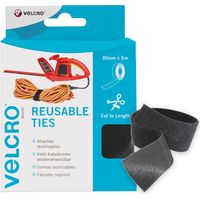 Velcro EC60254 Fascetta Ripartibile a Metro, 30 mm x 5 m, Nero