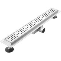Adema Ralo caniveau de douche - 90cm - avec grille - avec bride - inox brossé