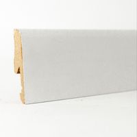 Onlywood Battiscopa MDF Bianco Liscio EVE - 10/14 x 58 mm - Asta da 2,4 m - Verniciabile - Conf. 24 ML