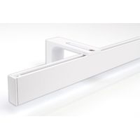 Gardinenschiene Innenlauf auf Maß 1-läufig Weiß - Serie Loft 200cm