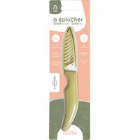 Durandal - Couteaux de cuisine en céramique avec étui, 4 tailles de lames - Découpe, épluche et tranche viandes, légumes, fruits
