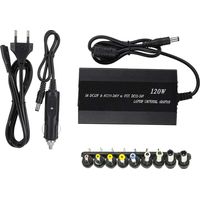 Alimentatore Universale 120W Notebook Caricatore 9 Connettori Adattatori PC Auto
