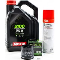 Kit Entretien Vidange Standard pour HONDA CB 500 F de 2013 à 2023 - MOTUL 5100 10W30 4L