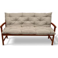 Beautissu Bankauflage Flair BR Natur, 180x100x10 cm
