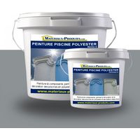 Peinture Piscine Polyester - 5 Kg Gris béton - MATPRO