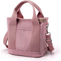 Small tote bag Small Cute Canvas Tote Crossbody Shoulder Bag /Multiple Pockets Mini Casual Satchel Messenger Purse
