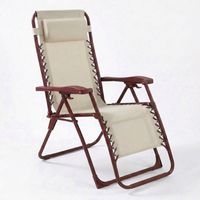 CASABEL chaise pliante Zéro Gravité Terracotta, fauteuil jardin