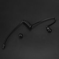Tube acoustique transparent de remplacement pour oreillette de talkie-walkie bidirectionnel