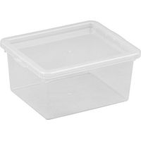 Aufbewahrungsbox Plast-team basic box 2,3 Liter stapelbar Klickdeckel