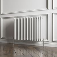 Biubiubath Traditional Cast Iron Style Radiator Horizontal 3 Column White 600x830mm