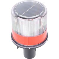 Phare LED Solaire d'Alerte Routière, Étanche et Portable pour Travaux, Barrières et Abris de Sécurité