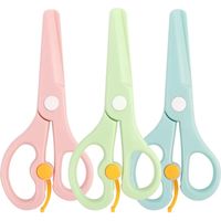 BEBUSINGOTO Tijeras para niños, tijeras de seguridad, tijeras dentadas, tijeras para niños, tijeras de seguridad para bordes, tijeras para niños, tijeras escolares, para álbumes de recortes