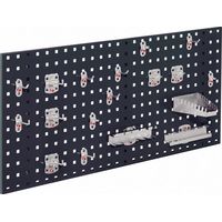 RASTERPLAN Lochplatte B450xL1000mm grau 18 tlg.RASTERPLAN
