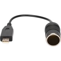 Adaptateur USB vers allume-cigare 12 V pour équipements électroniques automobiles (port USBC vers prise femelle USBC).